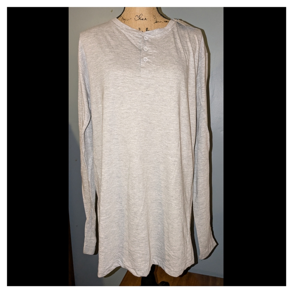 Blue Black Threads gray XL Long sleeve shirt